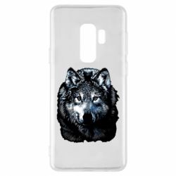 Чехол для Samsung S9+ Волк гравюра - PrintSalon
