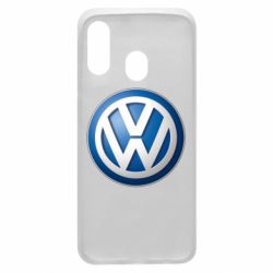 Чехол для Samsung A40 Volkswagen 3D Logo - PrintSalon
