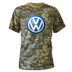 Камуфляжная футболка Volkswagen 3D Logo - PrintSalon