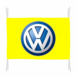 Флаг Volkswagen 3D Logo - PrintSalon