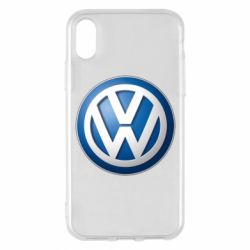 Чехол для iPhone X/Xs Volkswagen 3D Logo - PrintSalon