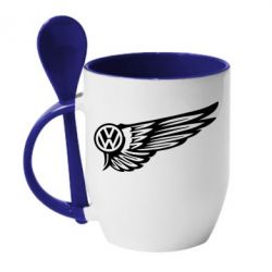 Чашка с ложкой Volkswagen Art - PrintSalon