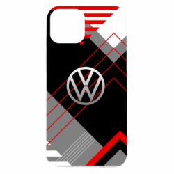 Чехол для iPhone 14 Volkswagen logo and abstraction - PrintSalon