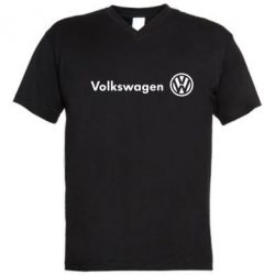 Мужская футболка  с V-образным вырезом Volkswagen Motors - PrintSalon
