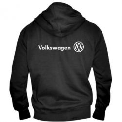 Мужское худи на молнии Volkswagen Motors - PrintSalon
