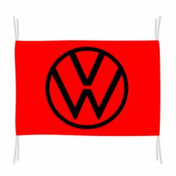 Флаг Volkswagen new logo - PrintSalon