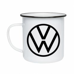 Кружка эмалированная Volkswagen new logo - PrintSalon