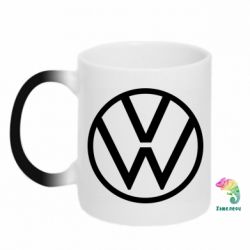 Чашка-хамелеон Volkswagen new logo - PrintSalon