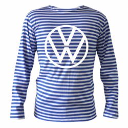 Тельняшка с длинным рукавом Volkswagen new logo - PrintSalon