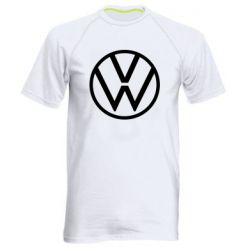 Мужская футболка для спорта Volkswagen new logo - PrintSalon