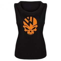 Женская майка Volkswagen Skull - PrintSalon