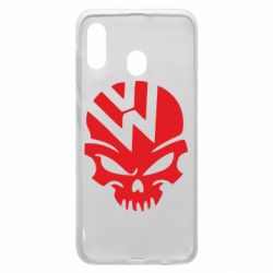 Чехол для Samsung A20 Volkswagen Skull - PrintSalon