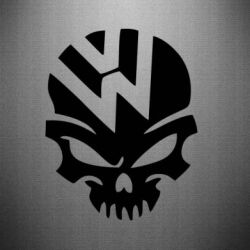 Наклейка Volkswagen Skull - PrintSalon