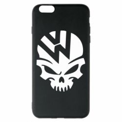 Чехол для iPhone 6 Plus/6S Plus Volkswagen Skull - PrintSalon