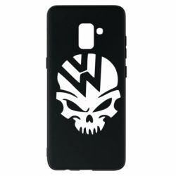 Чехол для Samsung A8+ 2018 Volkswagen Skull - PrintSalon