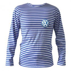 Тельняшка с длинным рукавом Volkswagen Small Logo - PrintSalon