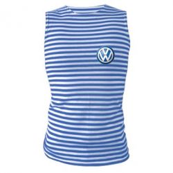 Майка-тельняшка Volkswagen Small Logo - PrintSalon