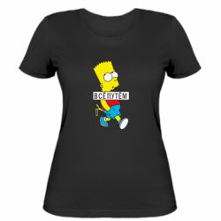 Женская футболка Все путем Барт симпсон - PrintSalon