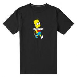 Мужская футболка премиум Все путем Барт симпсон - PrintSalon