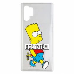 Чехол для Samsung Note 10 Plus Все путем Барт симпсон - PrintSalon