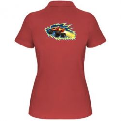 Женское поло Вспыш 2 - PrintSalon