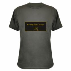 Камуфляжная футболка Вы теперь одеты, как черт. - PrintSalon