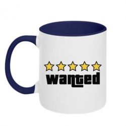 Чашка двухцветная 320ml Wanted GTA-PrintSalon Чашка двухцветная 320ml Wanted GTA