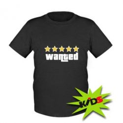 Детская футболка Wanted GTA - PrintSalon