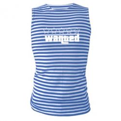 Майка-тельняшка Wanted - PrintSalon