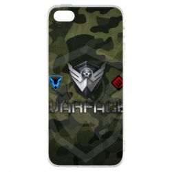 Чехол для iPhone5/5S/SE Warface camouflage - PrintSalon