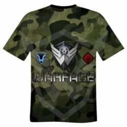 Мужская футболка 3D Warface camouflage - PrintSalon