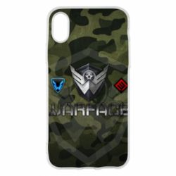 Чехол для iPhone X/Xs Warface camouflage - PrintSalon