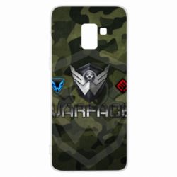 Чехол для Samsung A8+ 2018 Warface camouflage - PrintSalon