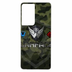 Чехол для Samsung S21 Ultra Warface camouflage - PrintSalon