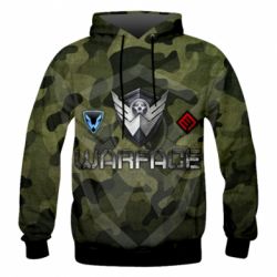 Мужское 3D худи Warface camouflage - PrintSalon