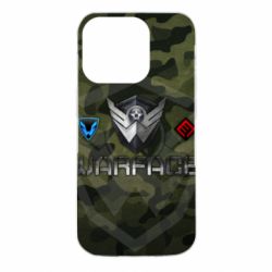 Чехол для iPhone 14 Pro Warface camouflage - PrintSalon