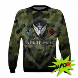 Детский 3D свитшот Warface camouflage - PrintSalon