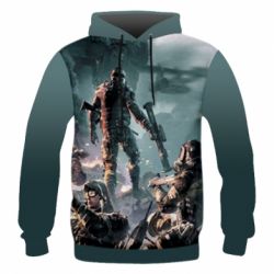 Мужское 3D худи Warface Soldiers - PrintSalon