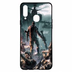 Чехол для Samsung A20s Warface Soldiers - PrintSalon