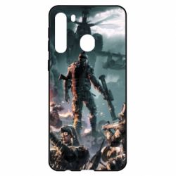 Чехол для Samsung A21 Warface Soldiers - PrintSalon
