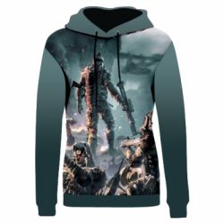 Женское 3D худи Warface Soldiers