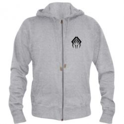 Мужское худи на молнии Warframe logo-emblem - PrintSalon