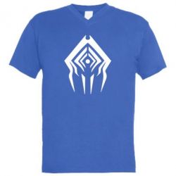 Мужская футболка  с V-образным вырезом Warframe logo-emblem - PrintSalon