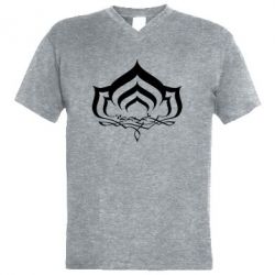 Чоловіча футболка з V-подібним вирізом Warframe logo - PrintSalon