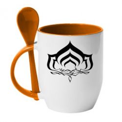 Чашка з ложкою Warframe logo - PrintSalon