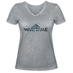 Женская футболка с V-образным вырезом Warframe - PrintSalon