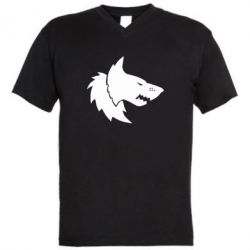 Мужская футболка  с V-образным вырезом Warhammer Space Wolf - PrintSalon