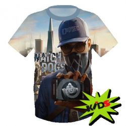 Дитяча 3D футболка Watch dogs Marcus-PrintSalon Дитяча 3D футболка Watch dogs Marcus