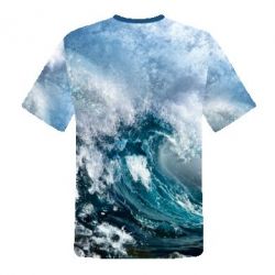 Мужская футболка 3D Wave of the ocean - PrintSalon