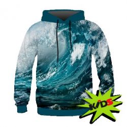 Дитяче 3D худі Wave of the ocean